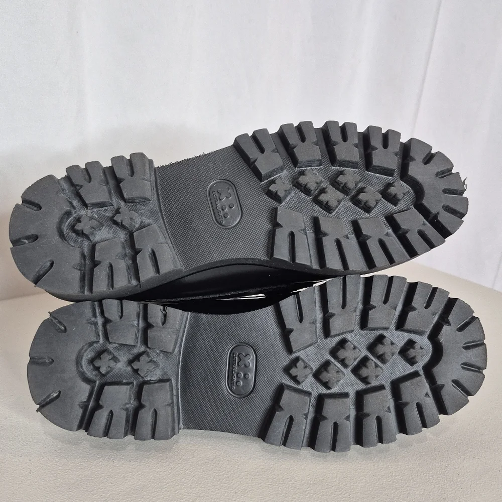 G.H Bass Women's Whitney Super Lug Weejuns Penny Loafer Black Leather - Size 6.5 - Picture 13 of 16